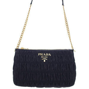 Prada Tessuto Gaufre nylon sling bag black